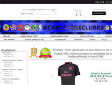 Tablet Screenshot of camisasdeclubes.com